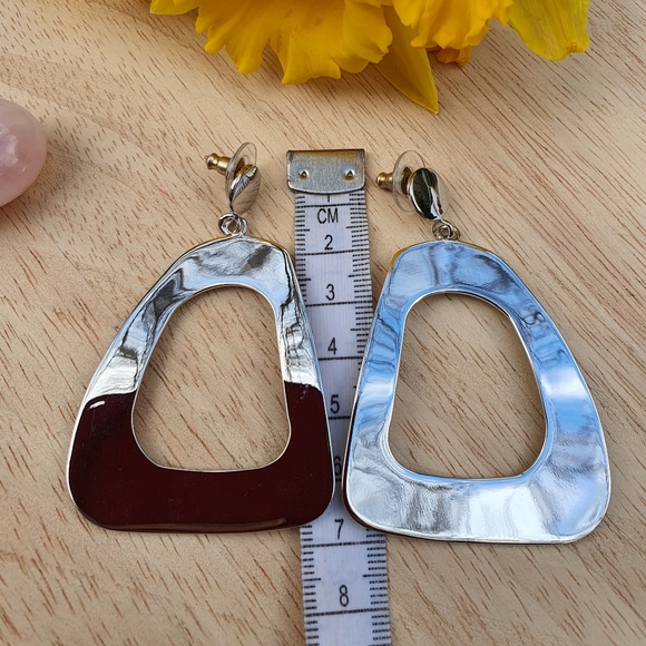 "Flamboyant fun" Silver Earrings - Picture 4 of 6